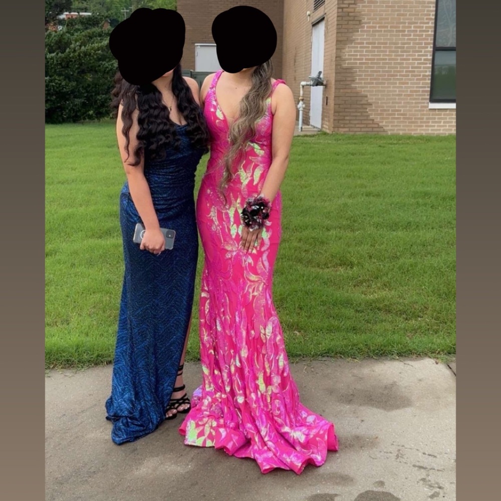Hot pink dress